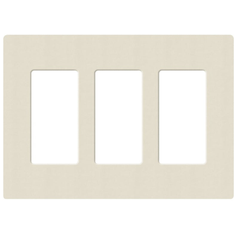 Lutron SC-3, Claro Screwless Designer Wallplate - 3 Gang
