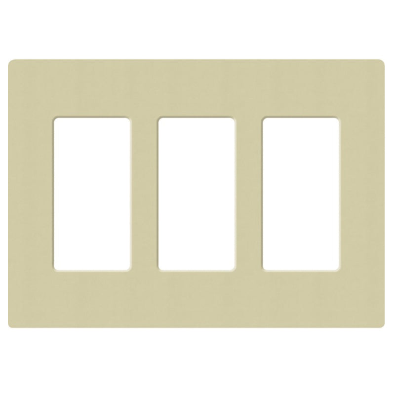 Lutron SC-3, Claro Screwless Designer Wallplate - 3 Gang