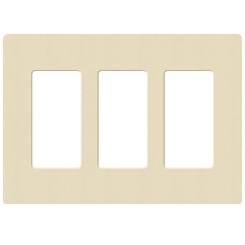 Lutron SC-3, Claro Screwless Designer Wallplate - 3 Gang