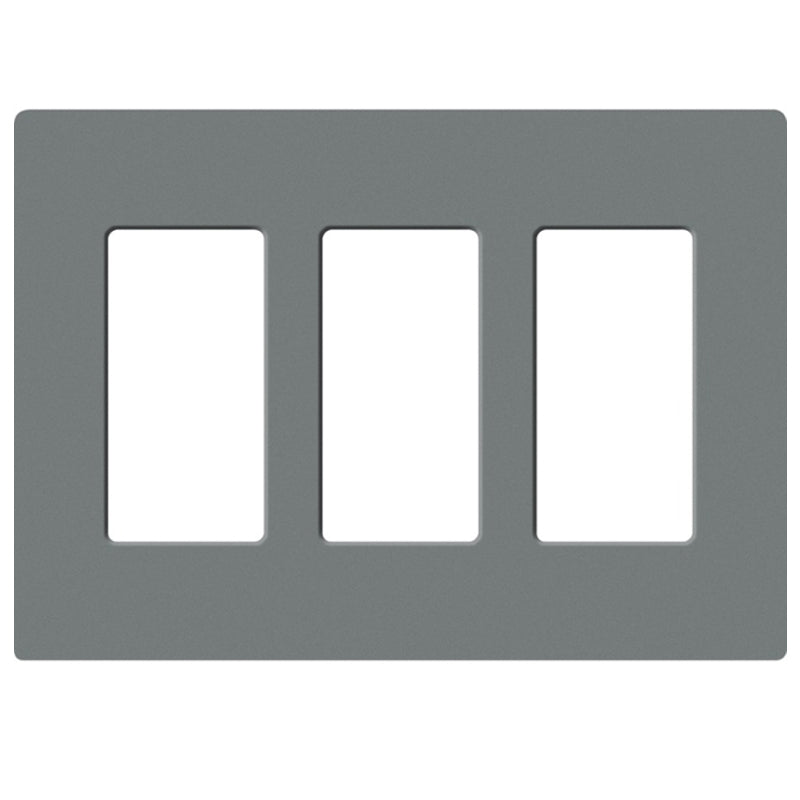 Lutron SC-3, Claro Screwless Designer Wallplate - 3 Gang