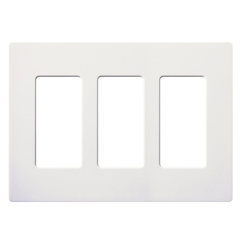 Lutron SC-3, Claro Screwless Designer Wallplate - 3 Gang