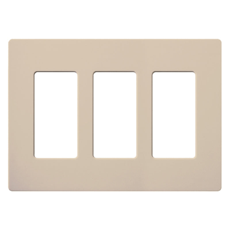 Lutron SC-3, Claro Screwless Designer Wallplate - 3 Gang
