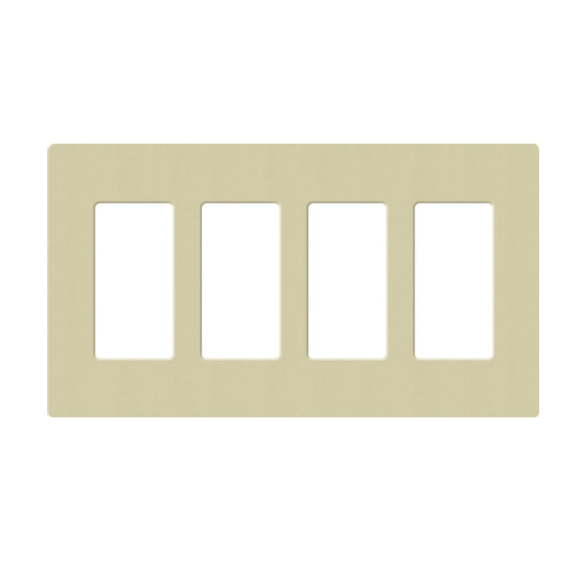 Lutron SC-4, Claro Screwless Designer Wallplate - 4 Gang