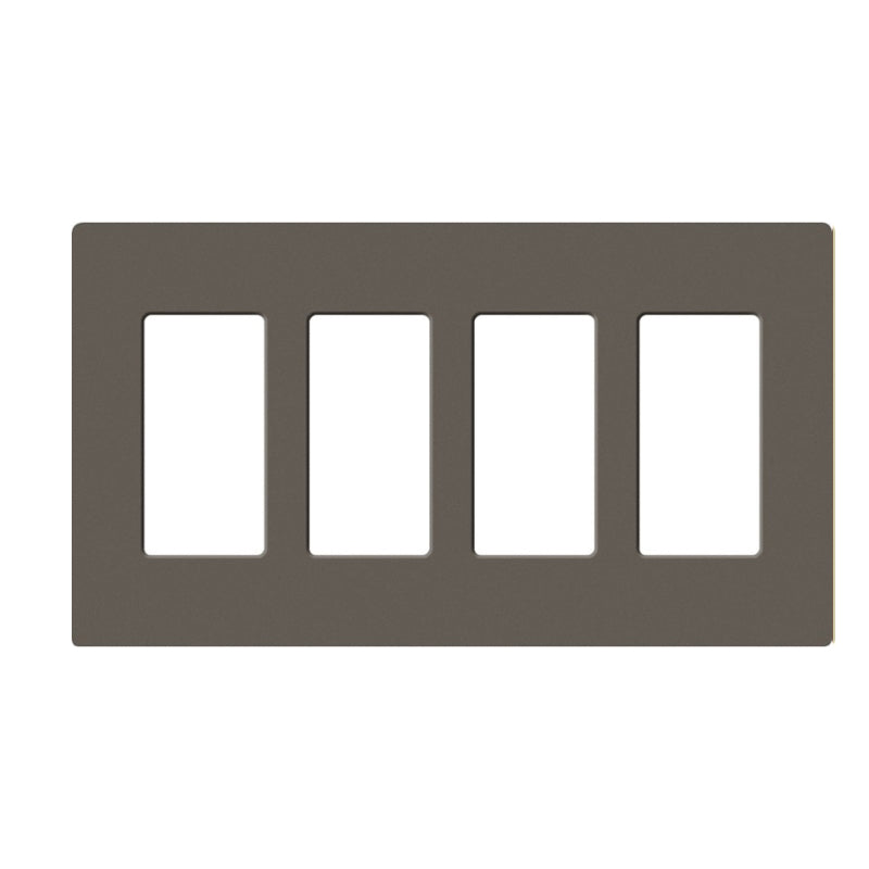 Lutron SC-4, Claro Screwless Designer Wallplate - 4 Gang