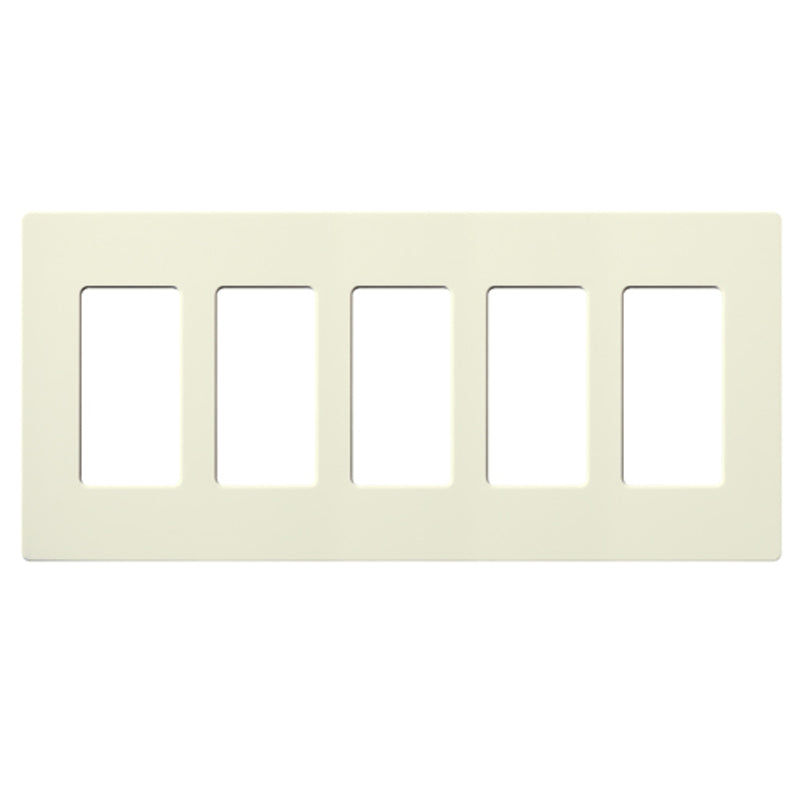 Lutron SC-5, Claro Screwless Designer Wallplate - 5 Gang