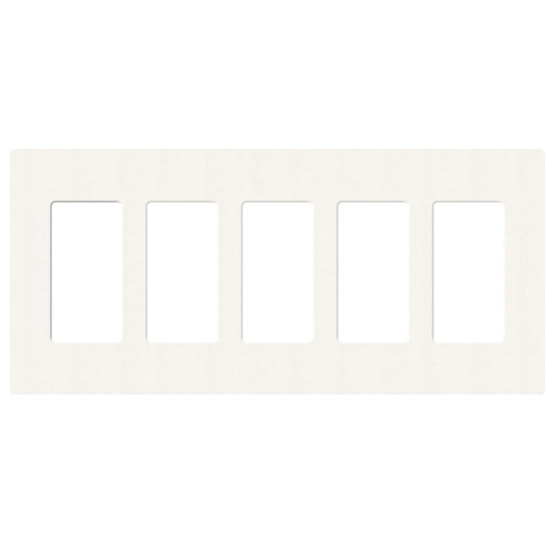 Lutron SC-5, Claro Screwless Designer Wallplate - 5 Gang
