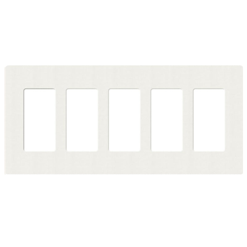 Lutron SC-5, Claro Screwless Designer Wallplate - 5 Gang