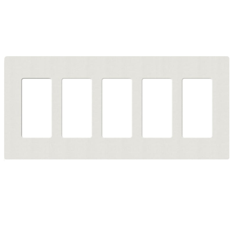 Lutron SC-5, Claro Screwless Designer Wallplate - 5 Gang