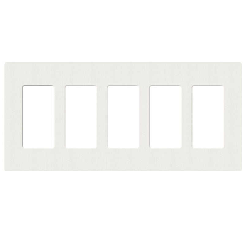 Lutron SC-5, Claro Screwless Designer Wallplate - 5 Gang