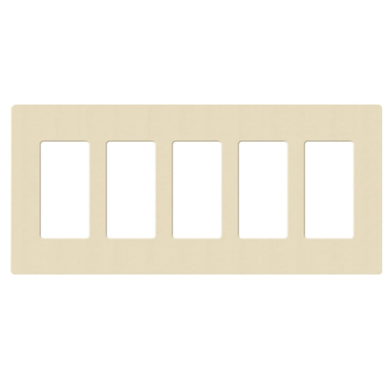Lutron SC-5, Claro Screwless Designer Wallplate - 5 Gang