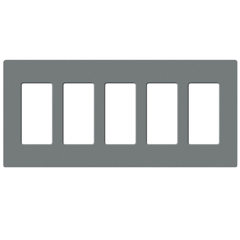 Lutron SC-5, Claro Screwless Designer Wallplate - 5 Gang