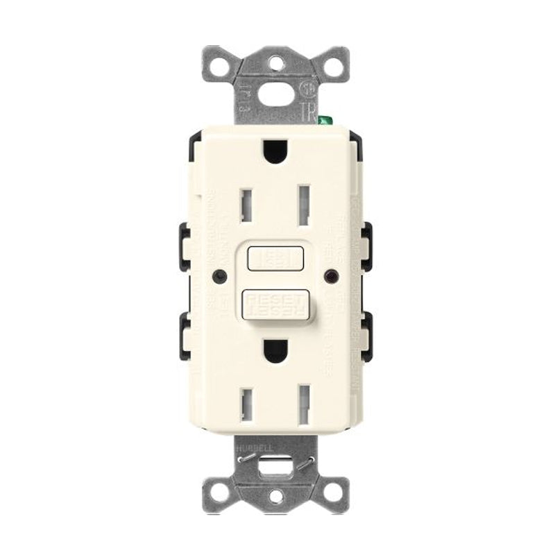 Lutron Claro SCR-15-GFST, 15A GFCI Receptacle - Tamper Resistant