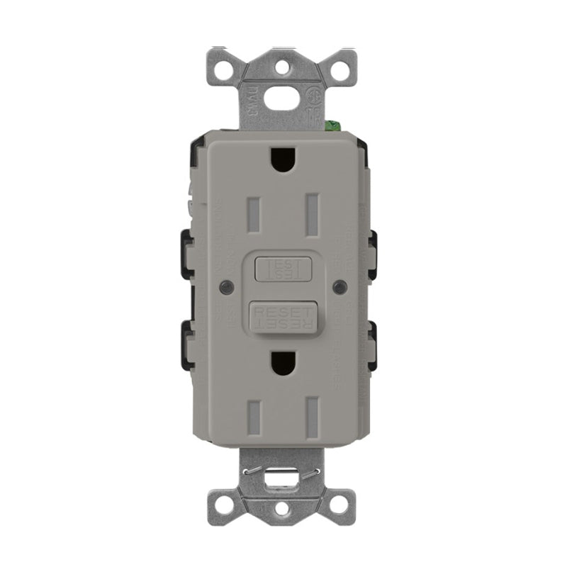 Lutron Claro SCR-15-GFST, 15A GFCI Receptacle - Tamper Resistant