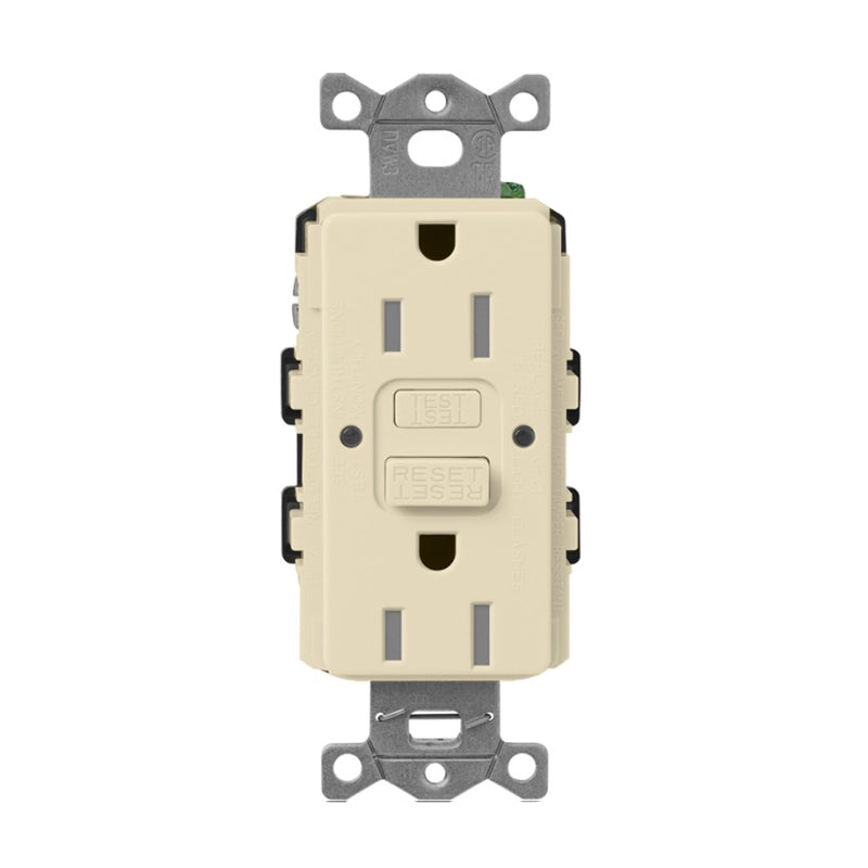 Lutron Claro SCR-15-GFST, 15A GFCI Receptacle - Tamper Resistant