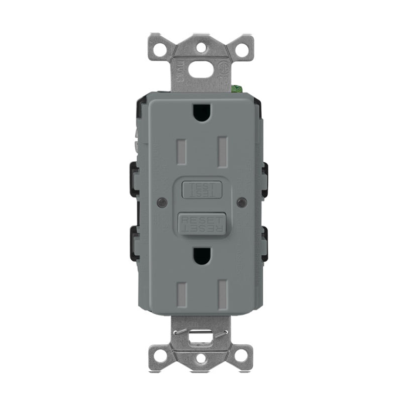 Lutron Claro SCR-15-GFST, 15A GFCI Receptacle - Tamper Resistant