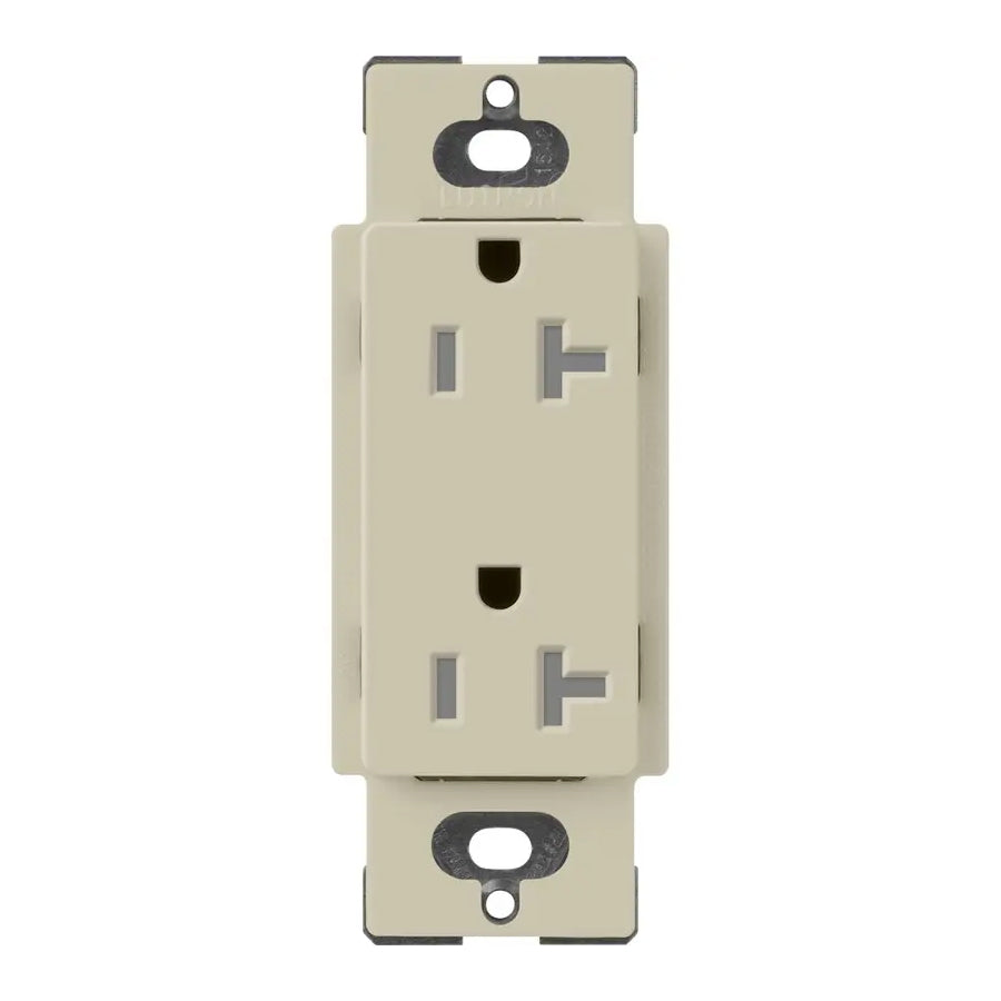 Lutron SCRS-20-TR, 20A Tamper Resistant Recepticle - Architectural White