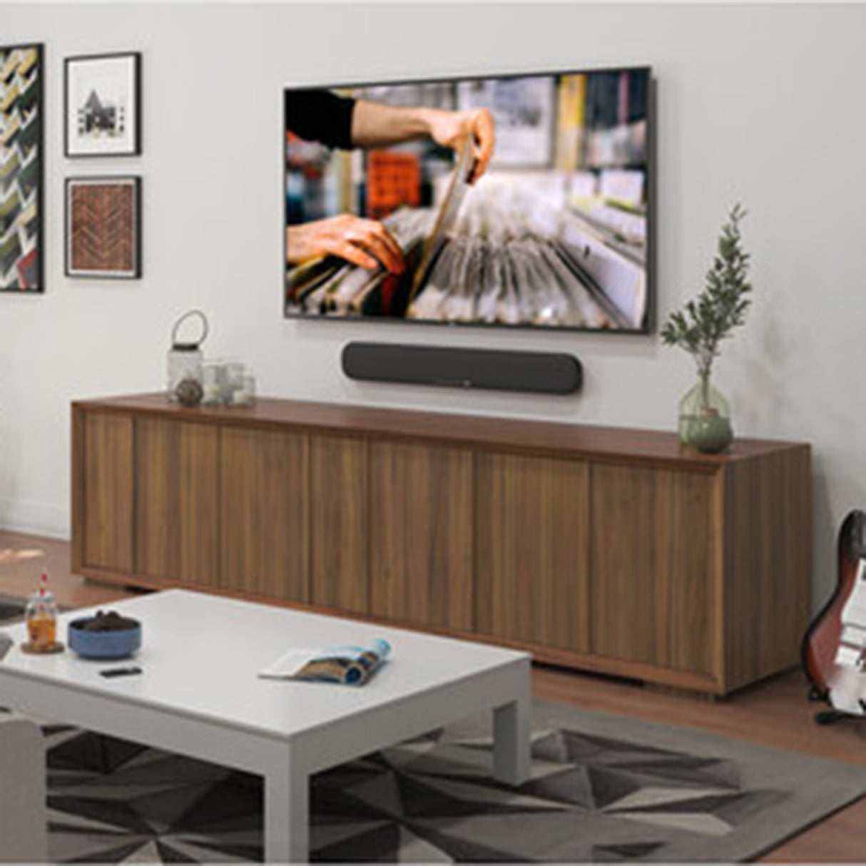 Yamaha SR-B20A, 120W Stereo Soundbar with Built-in Subwoofer.