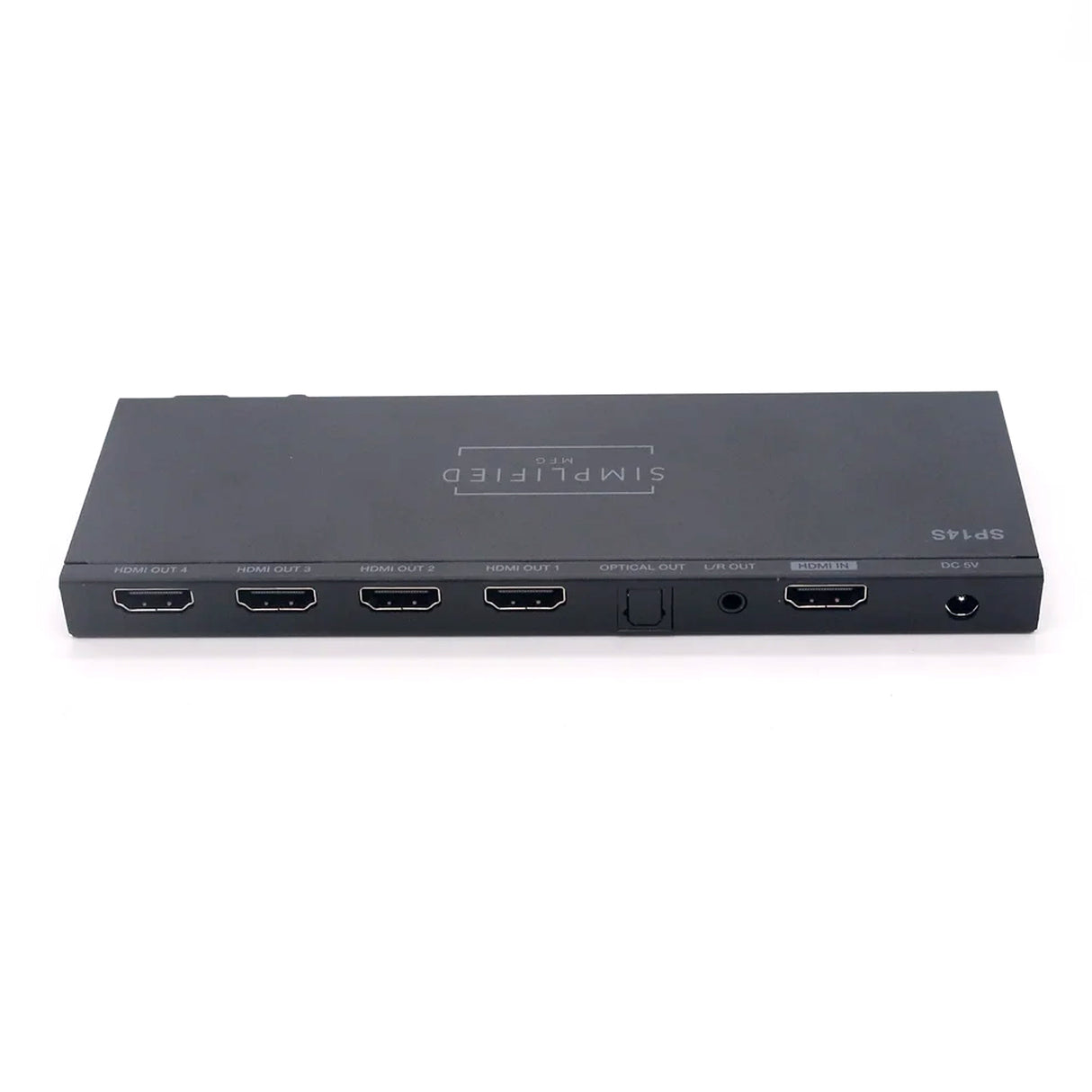 Simplified SP14S, HDMI 4K, 1X4 Splitter with Audio Breakout