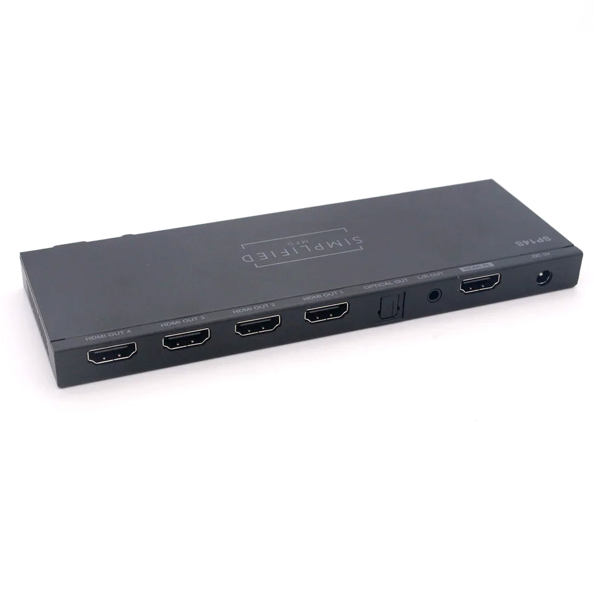 Simplified SP14S, HDMI 4K, 1X4 Splitter with Audio Breakout