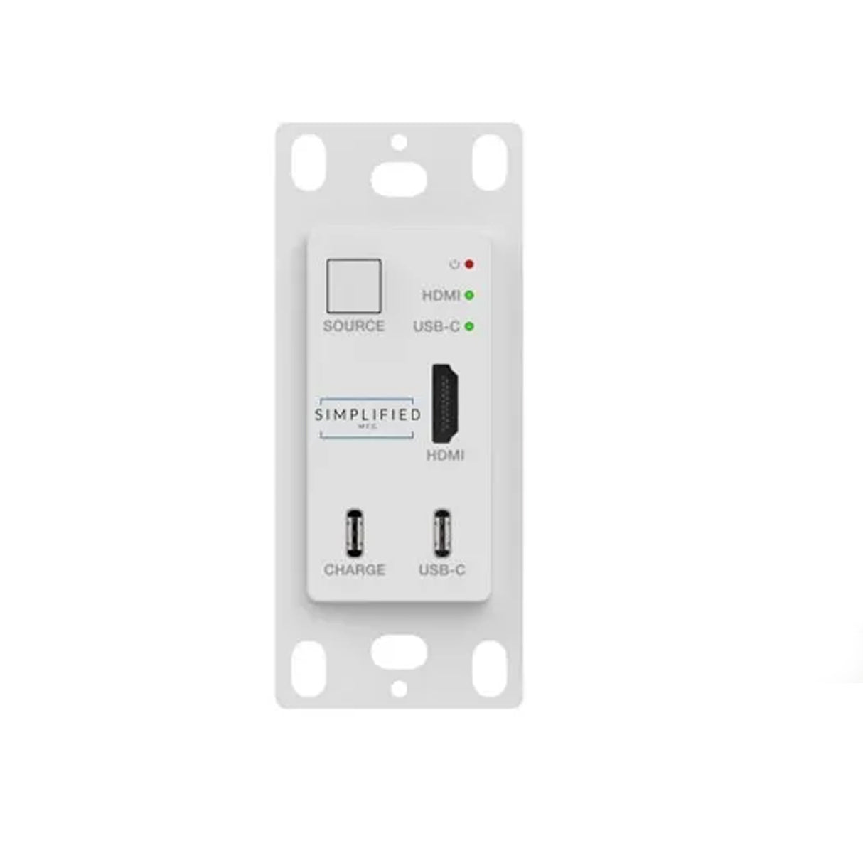 Simplified TXIWKT, HDMI Extender 4K over Cat6 with Transmitter Wall Plate Kit