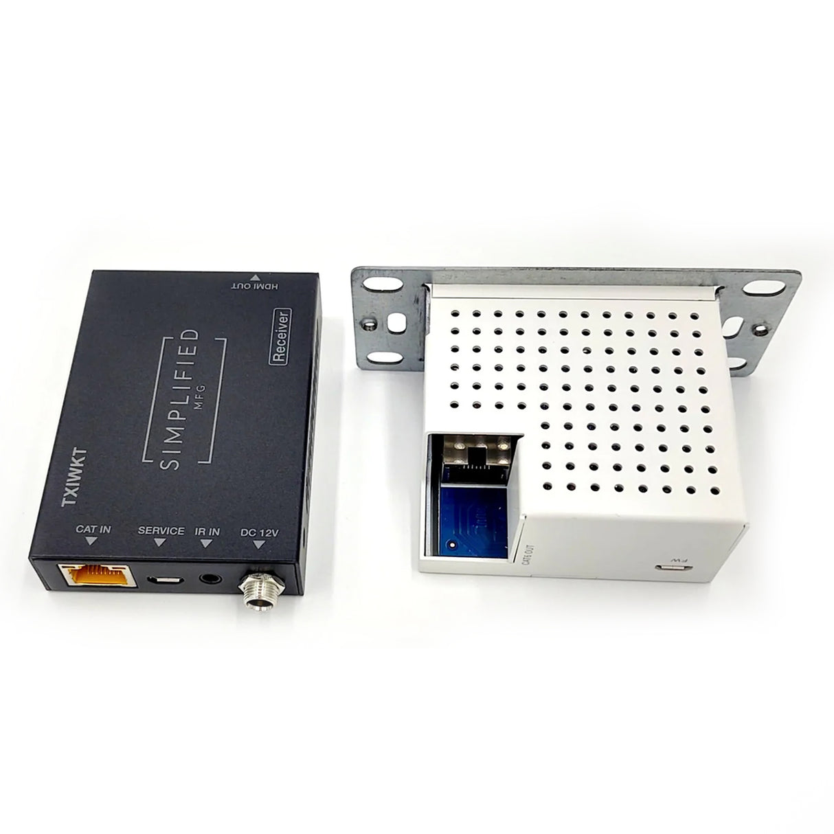 Simplified TXIWKT, HDMI Extender 4K over Cat6 with Transmitter Wall Plate Kit
