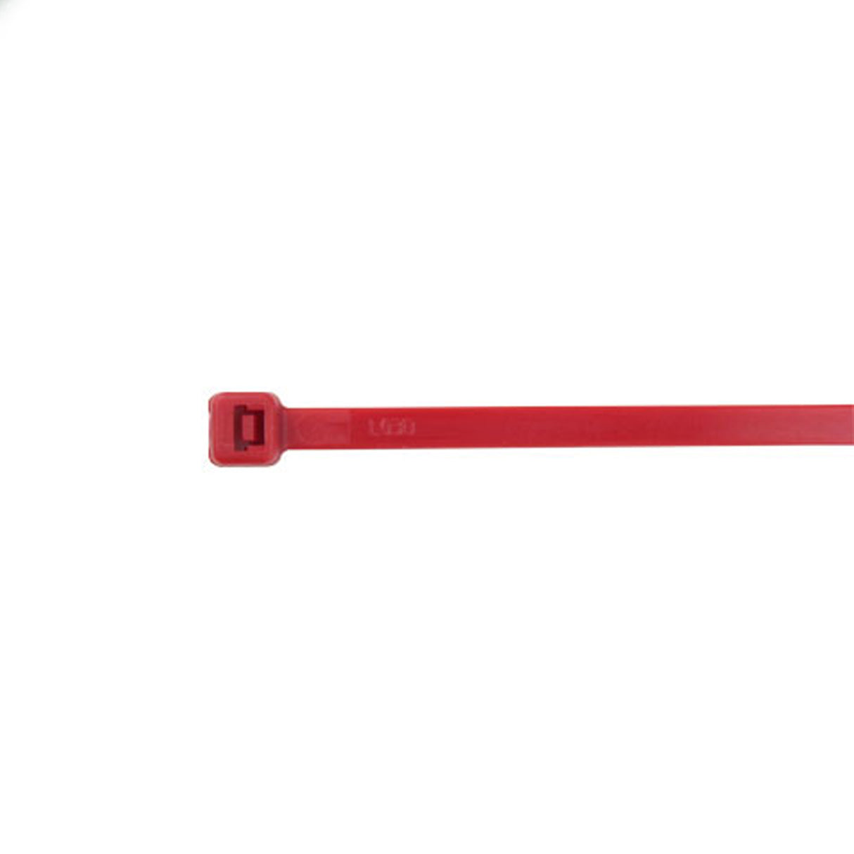 Vertical Cable (8" Cable Ties Plenum) 50lb Tensile, Plenum, 100 Pack, Red UL Listed
