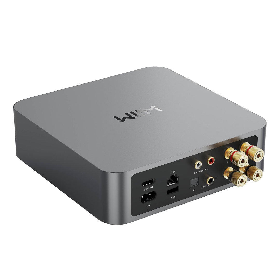 WIIM AMP, Multiroom Streamer Amplifier, 60w per Channel, Space Gray