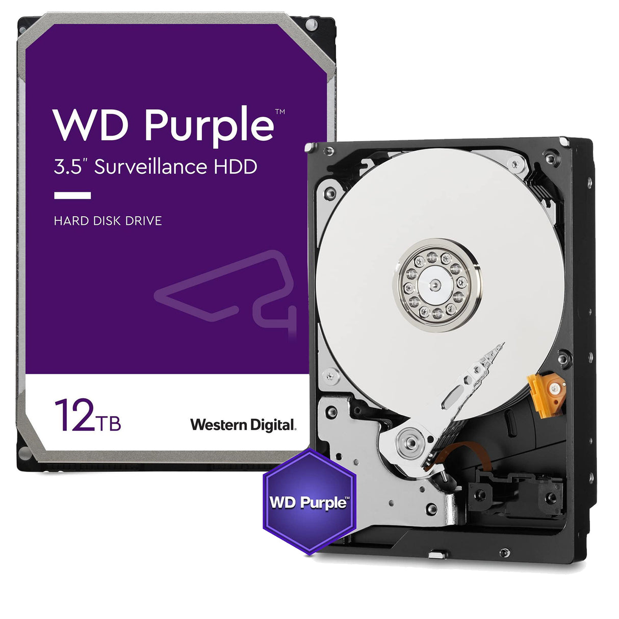 Western Digital 12TB WD Purple Surveillance Hard Disk Drive