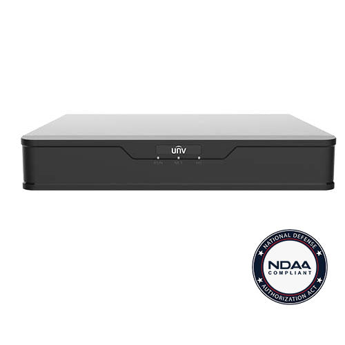 UNV XVR301-04Q3, (4-CH) 1 SATA Interface, 4K, 4 BNC, 2 IP, AOC, UL Listed