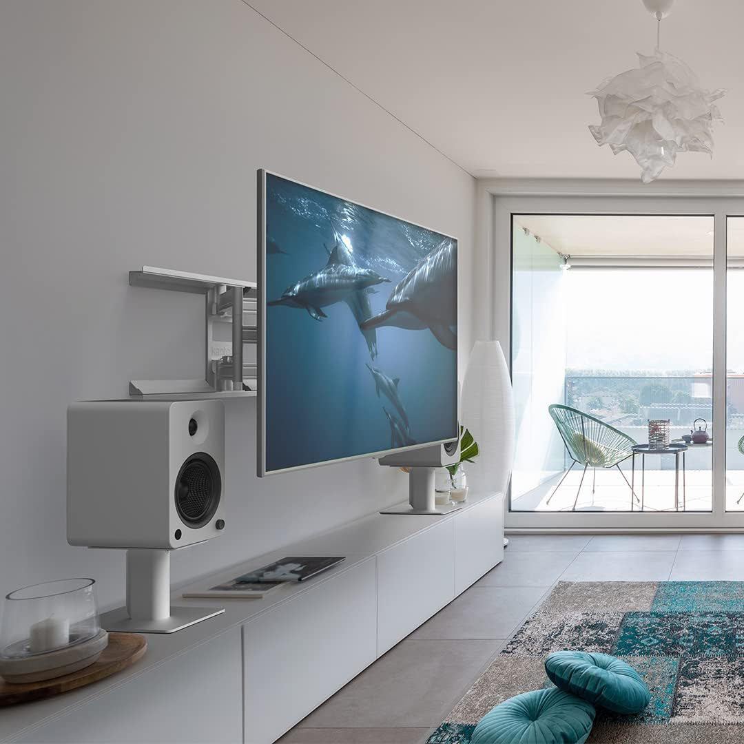 Kanto YUP6W, Passive 5.25" Speakers with 1" Silk Dome Tweeter and 5.25" Kevlar Woofer, Pair