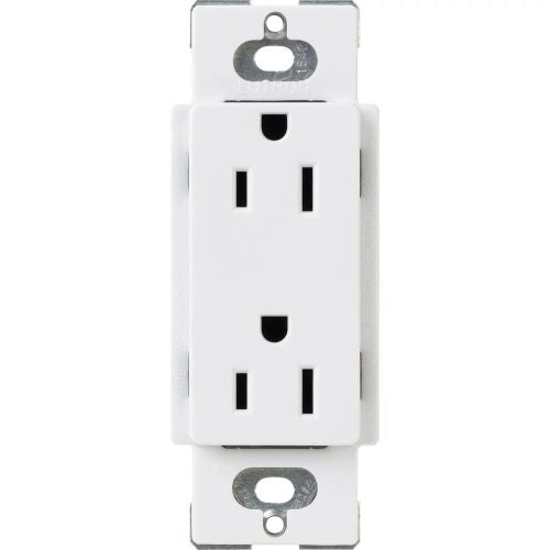 Lutron Claro CAR-15, 15A, Duplex Receptacle