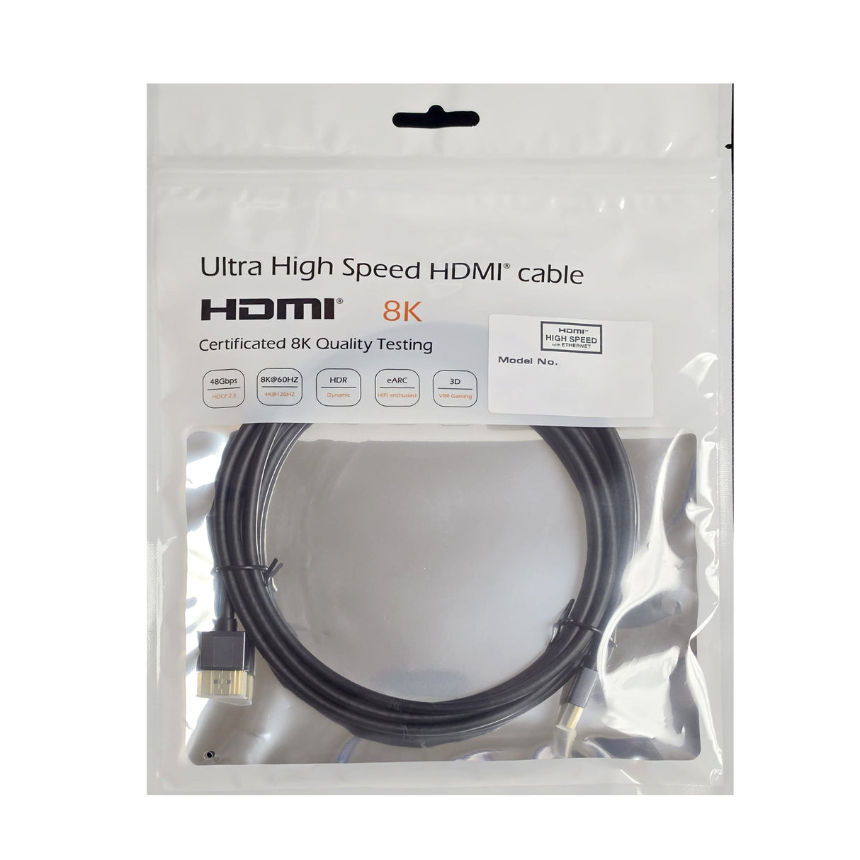 Acegear HDMI 8K Slim HDMI 2.1 with eARC, 0.5M To 2M