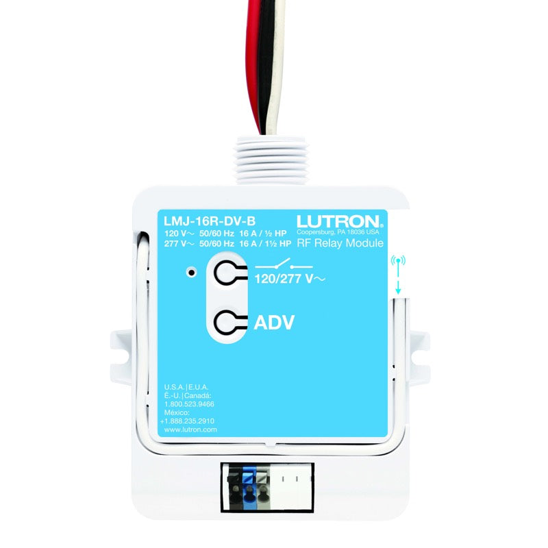 Lutron LMJ-16R-DV-B, RF Relay Module with Softswitch