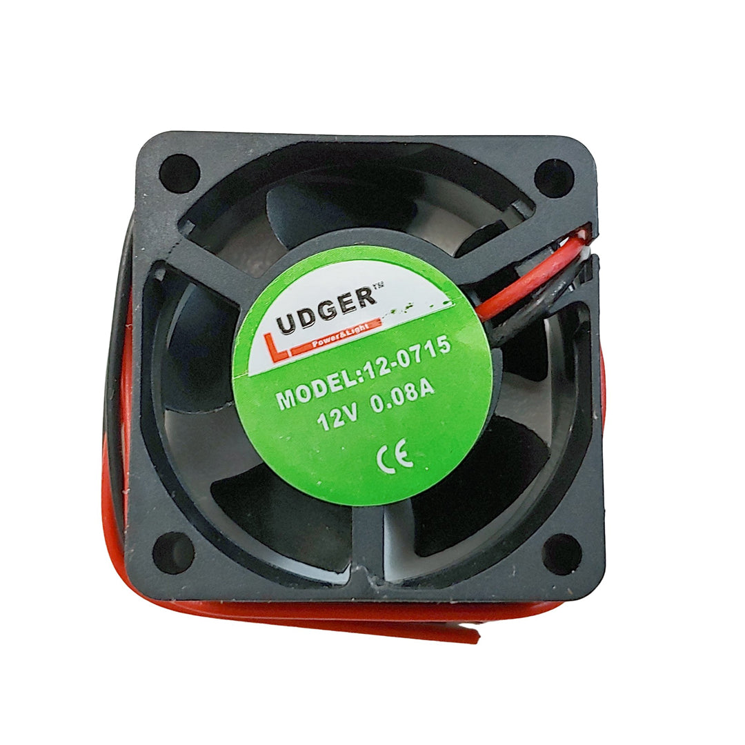 Nipponamerica 12-1545 Mini Fan for Racks,12V, Impedance Protected.