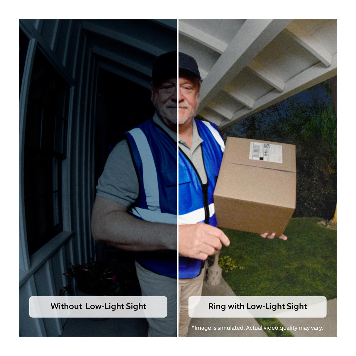 Ring Video Doorbell Wired Plus 2K, 4x Enhanced Zoom, and Low-Light Sight, Nickel Silver