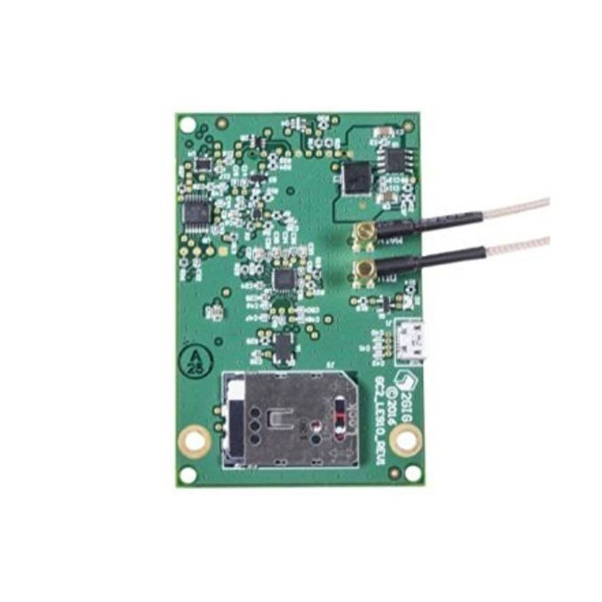 2GIG-LTEA-A-GC2, Alarm.com AT&T Cat-1 4G LTE Cell Radio for 2GIG GC2 with 2 LTE Antennas.