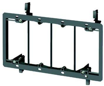 Arlington LV4, Low Voltage Mounting Bracket (4-Gang), Black