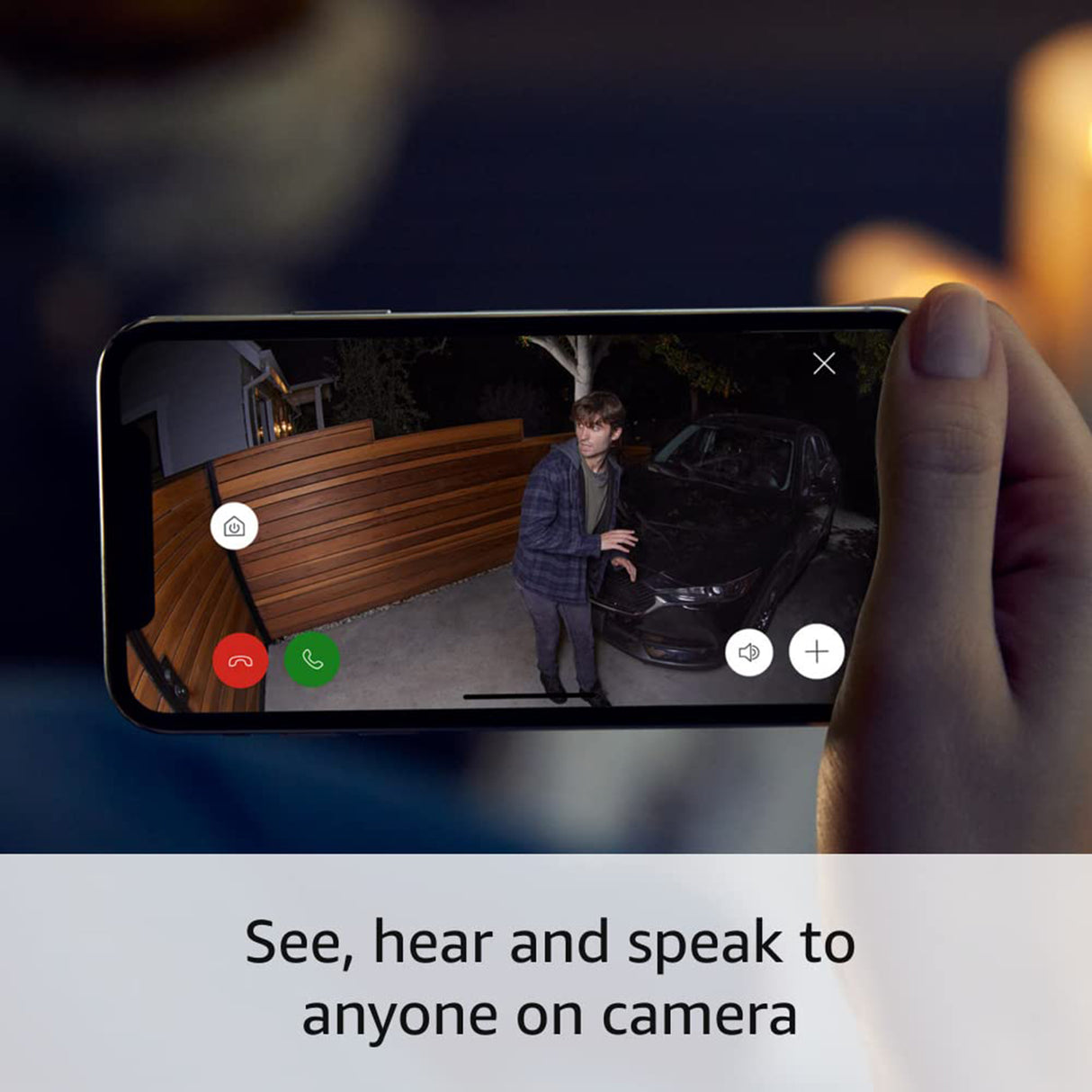 Ring Spotlight Cam Plus, Battery (White-Black)