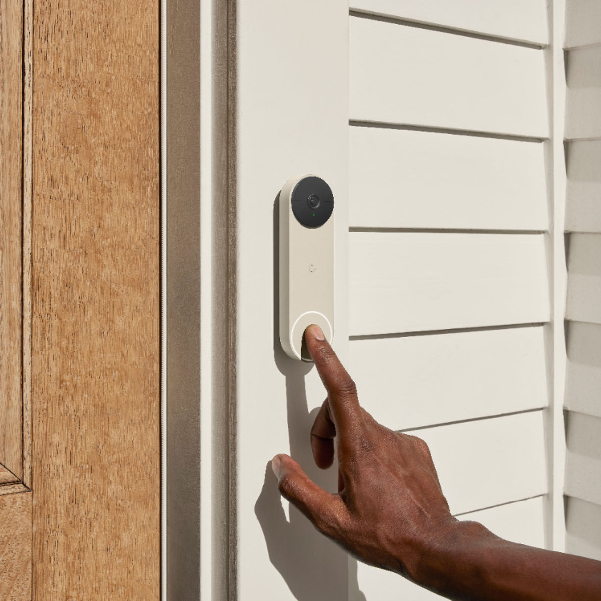 Nest Google Video Doorbell Battery Powered (White, Beige, Green , Ash)