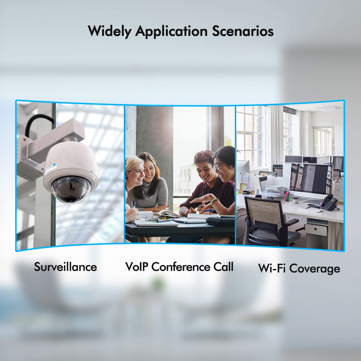 Acegear POE4PORTEXT 4-ports POE Extender, 1 IN 3 OUT 100Mbps;IEEE802.3af/at