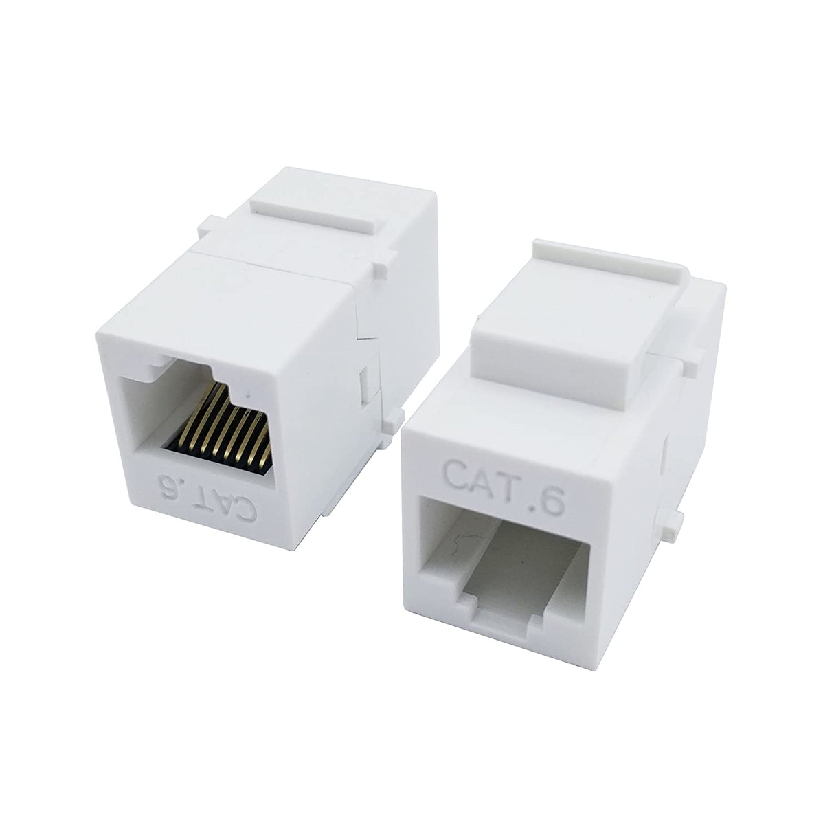 Acegear COUPLER KEYSTONE CAT5E In-Line, White (Each)