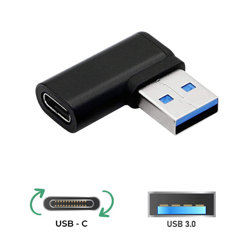 Acegear AUSB3.0M2USBCF90 USB3. Male to USB Type-C Female adaptor Gold.