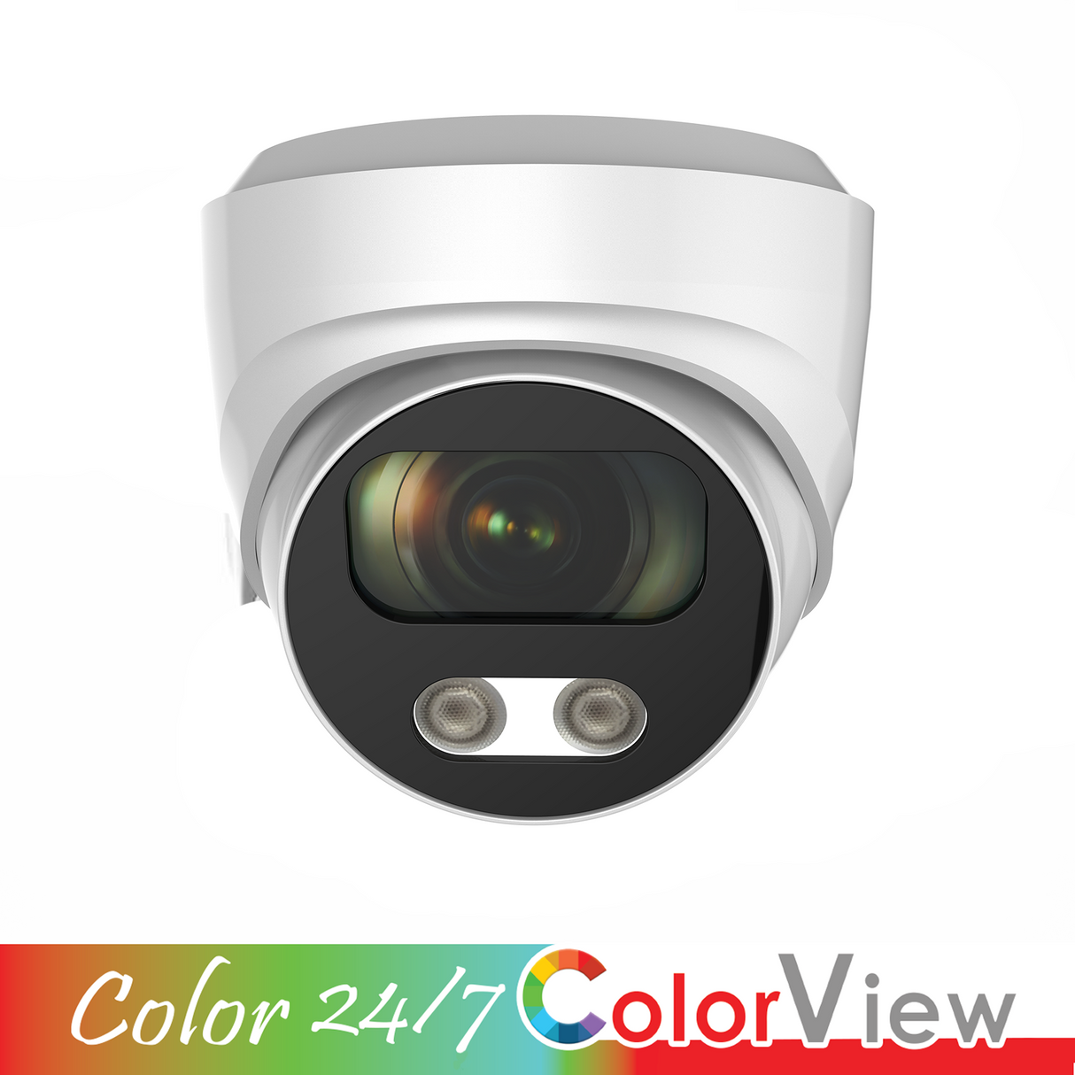 Acegear CT1806-CV, (8MP) Turret, TVI, 2.8mm Fixed Lens, Color View, 120db WDR, Smart-IR