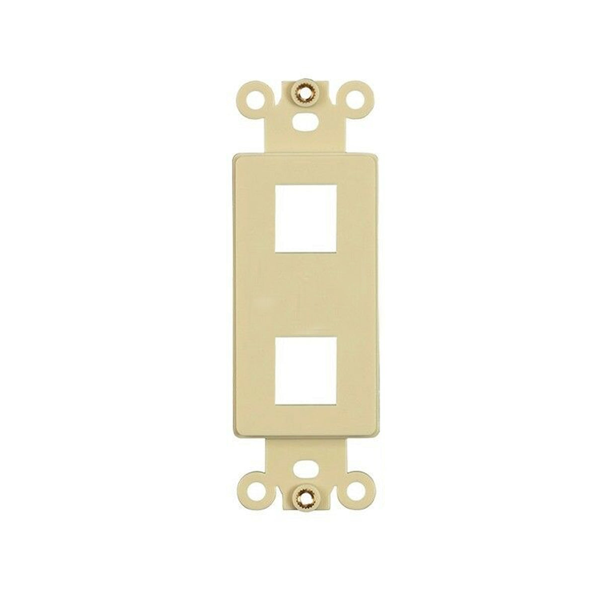 Acegear K2HOLEWH 2 Hole Keystone Decora Insert, White or Ivory, (Each).
