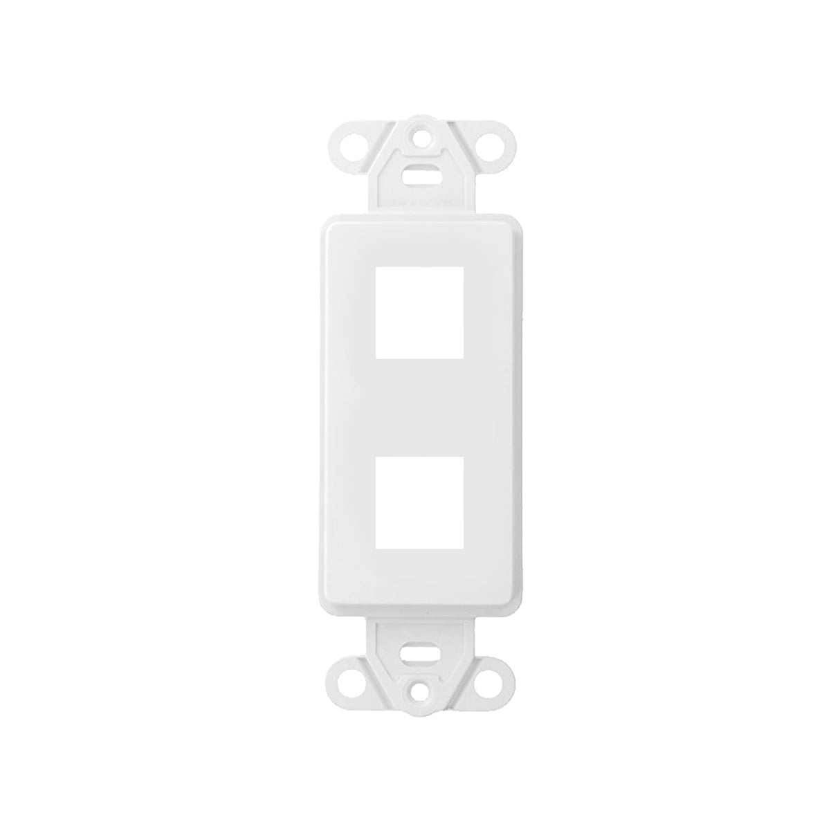 Acegear K2HOLEWH 2 Hole Keystone Decora Insert, White or Ivory, (Each).