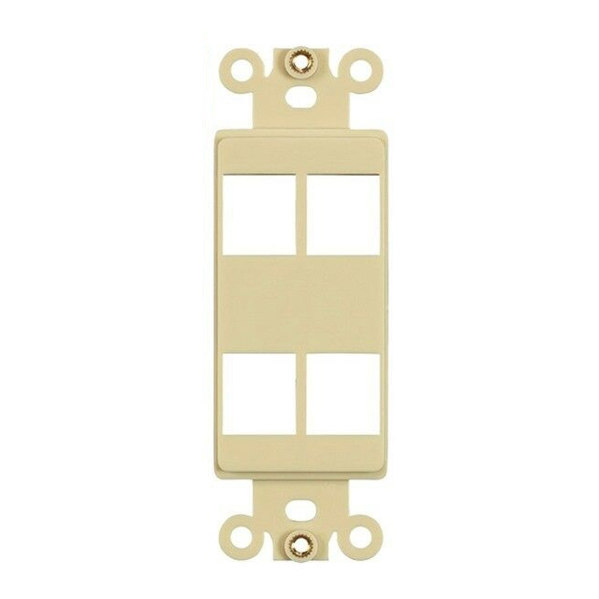 Acegear K4HOLEWH 4 Hole Keystone Decora Insert, White or Ivory, (Each)