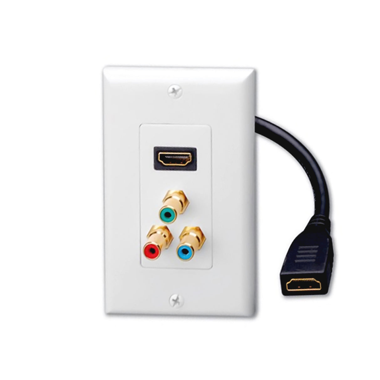 Acegear WPHDCOMP Single HDMI and RGB Component Video Wallplate (Each)