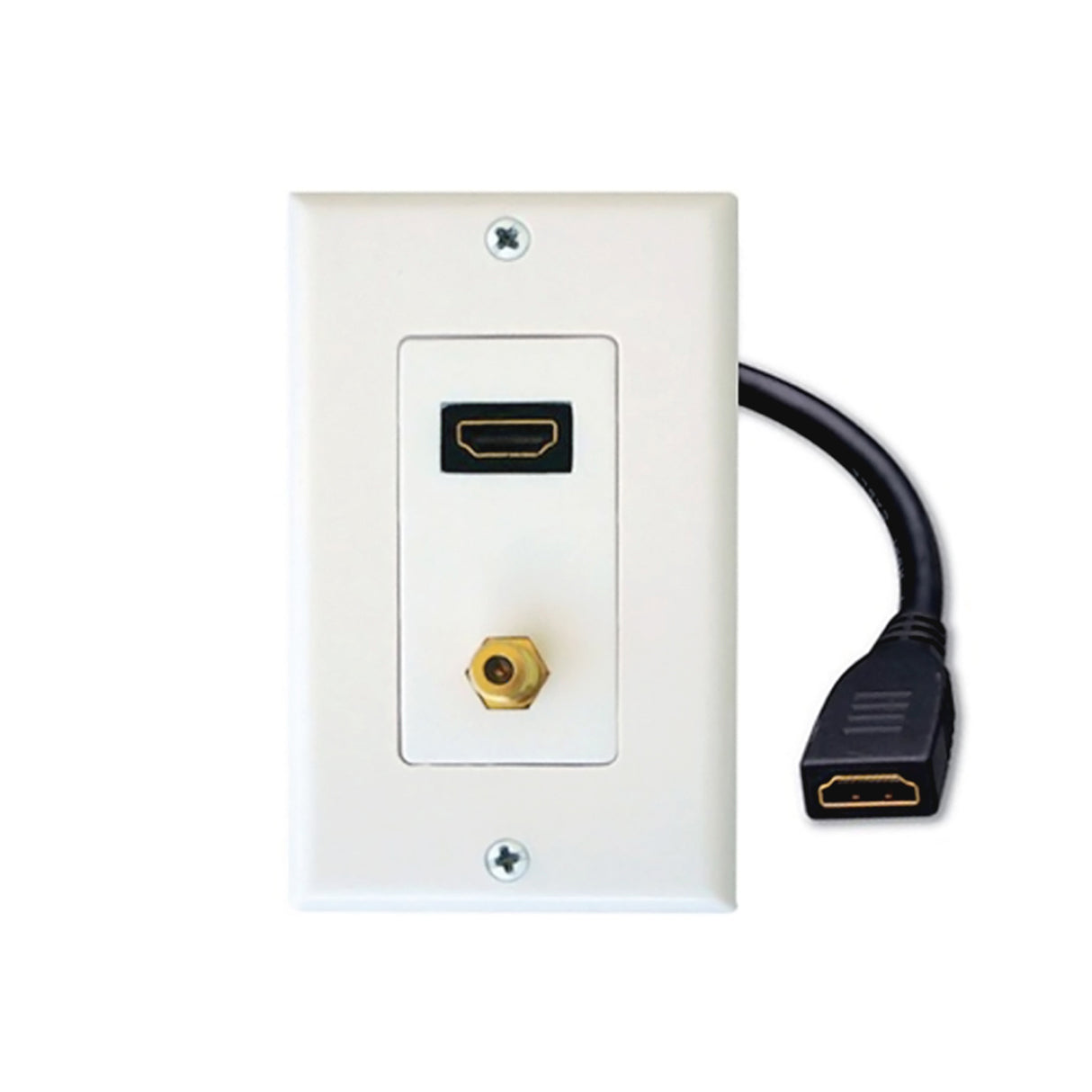 Acegear WPHDF Single HDMI and Coaxial Wallplate (Each)