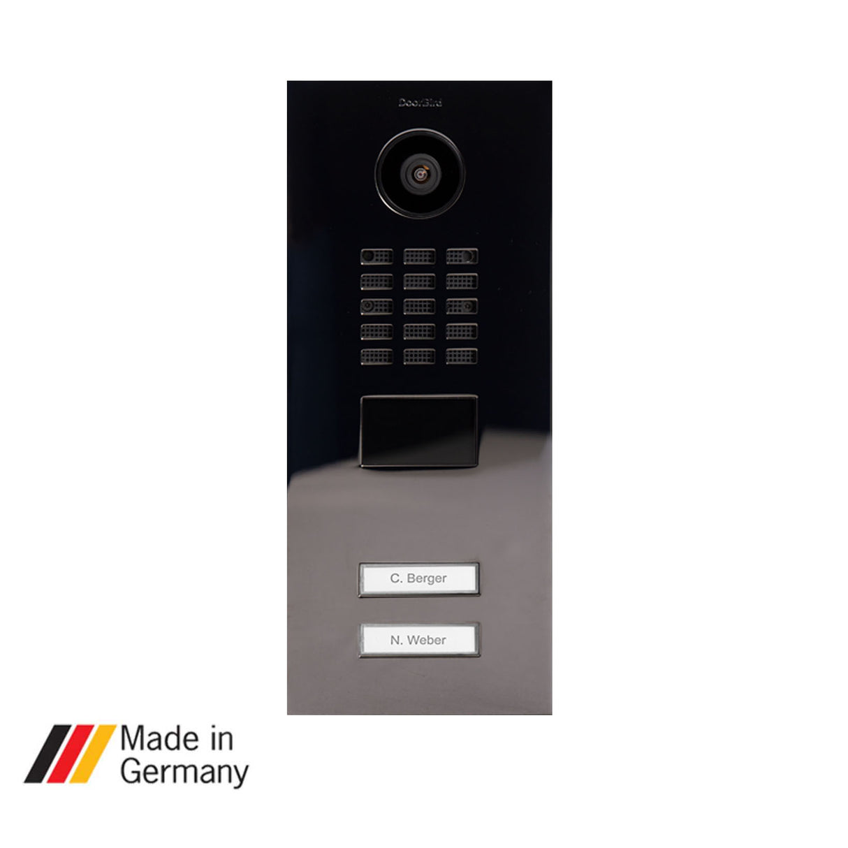 DoorBird D2102V, Surface & Flush Mount Possible, IP Video Door Station, 2 Units, 2 Call Buttons, (Housings sold separately)