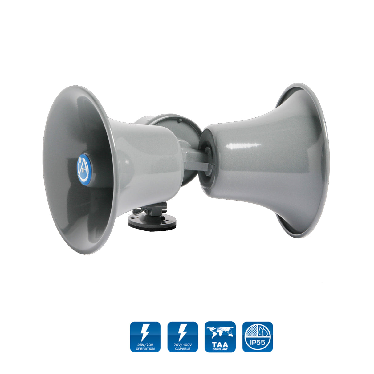 AtlasIED APT-34AT / Dual Direction Twin Horn Loudspeaker with 25V/70.7V/100V Transformer (30-Watt)